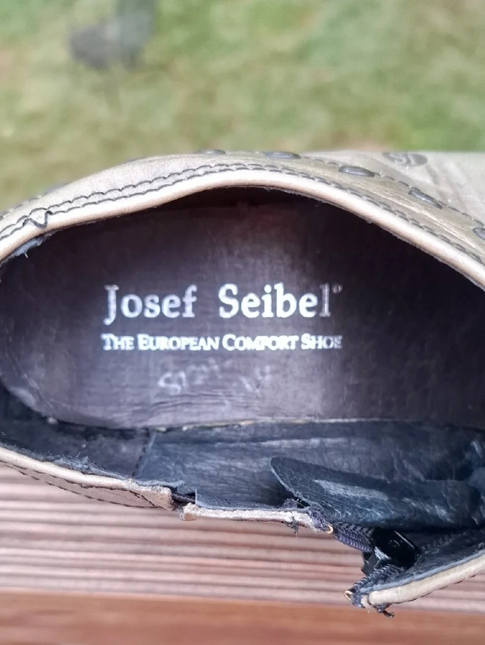 Josef Seibel Pewter Grey Ankle Booties Sz 41
